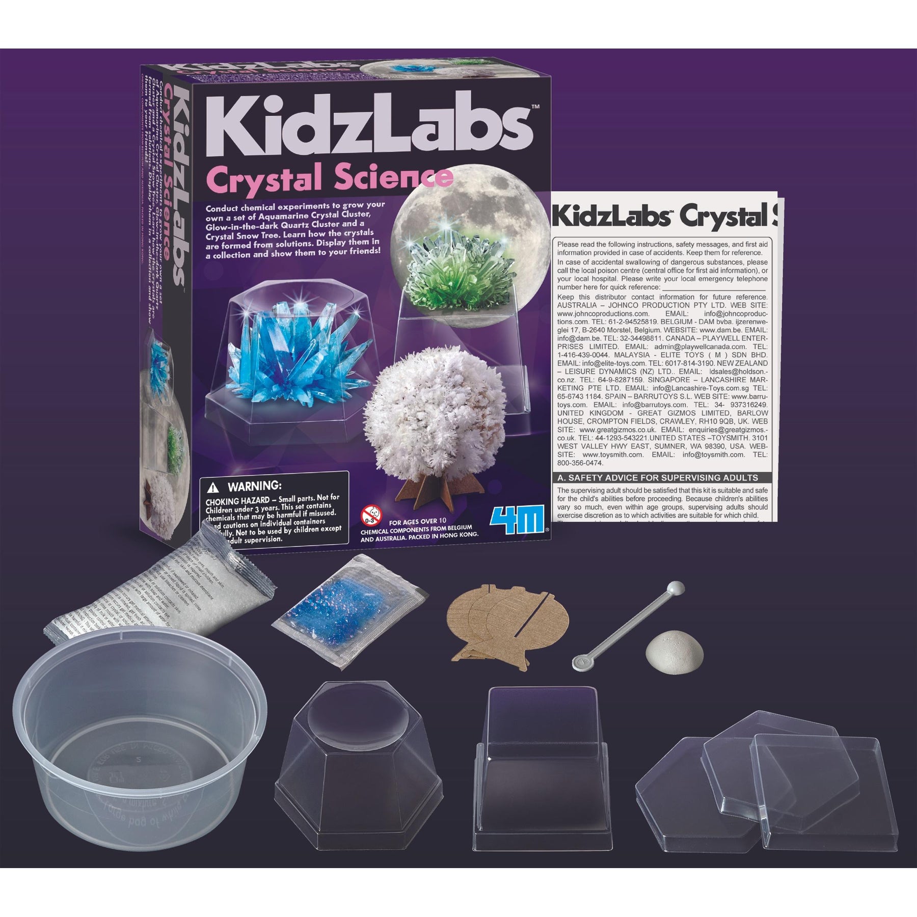 4M KidzLabs Crystal Science Kristalli Laboratorio