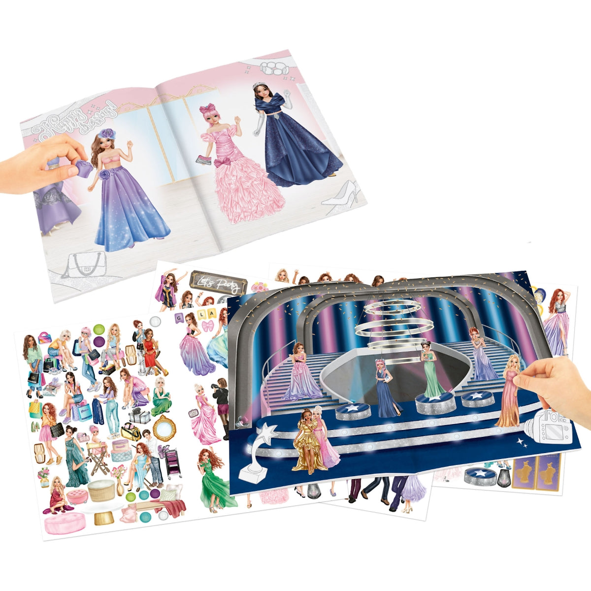TOPModel Glamour Stickerworld -Puuhakirja