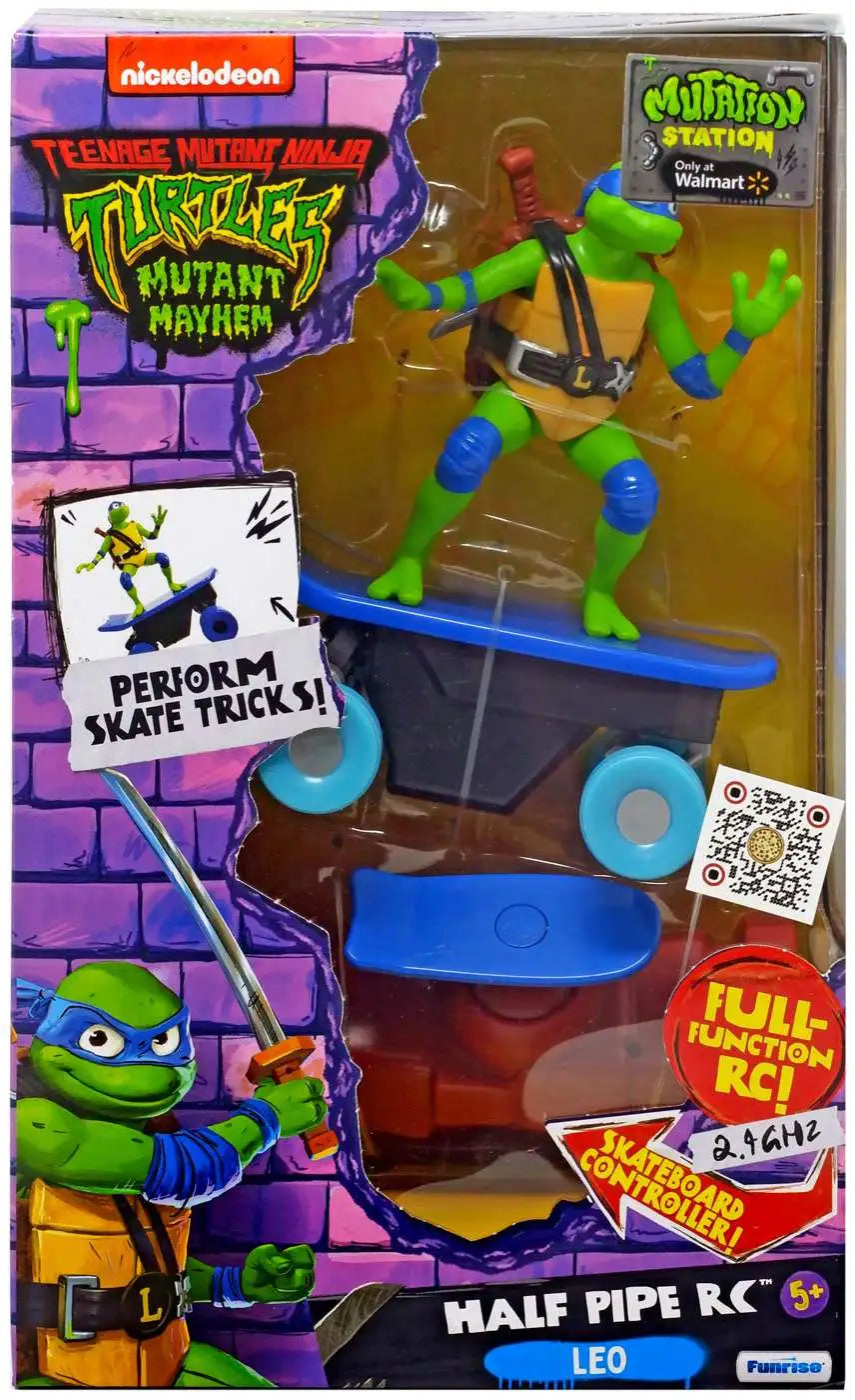 Turtles Teini-ikäiset Mutanttininjakilpikonnat Half Pipe Radio-ohjattava Leo