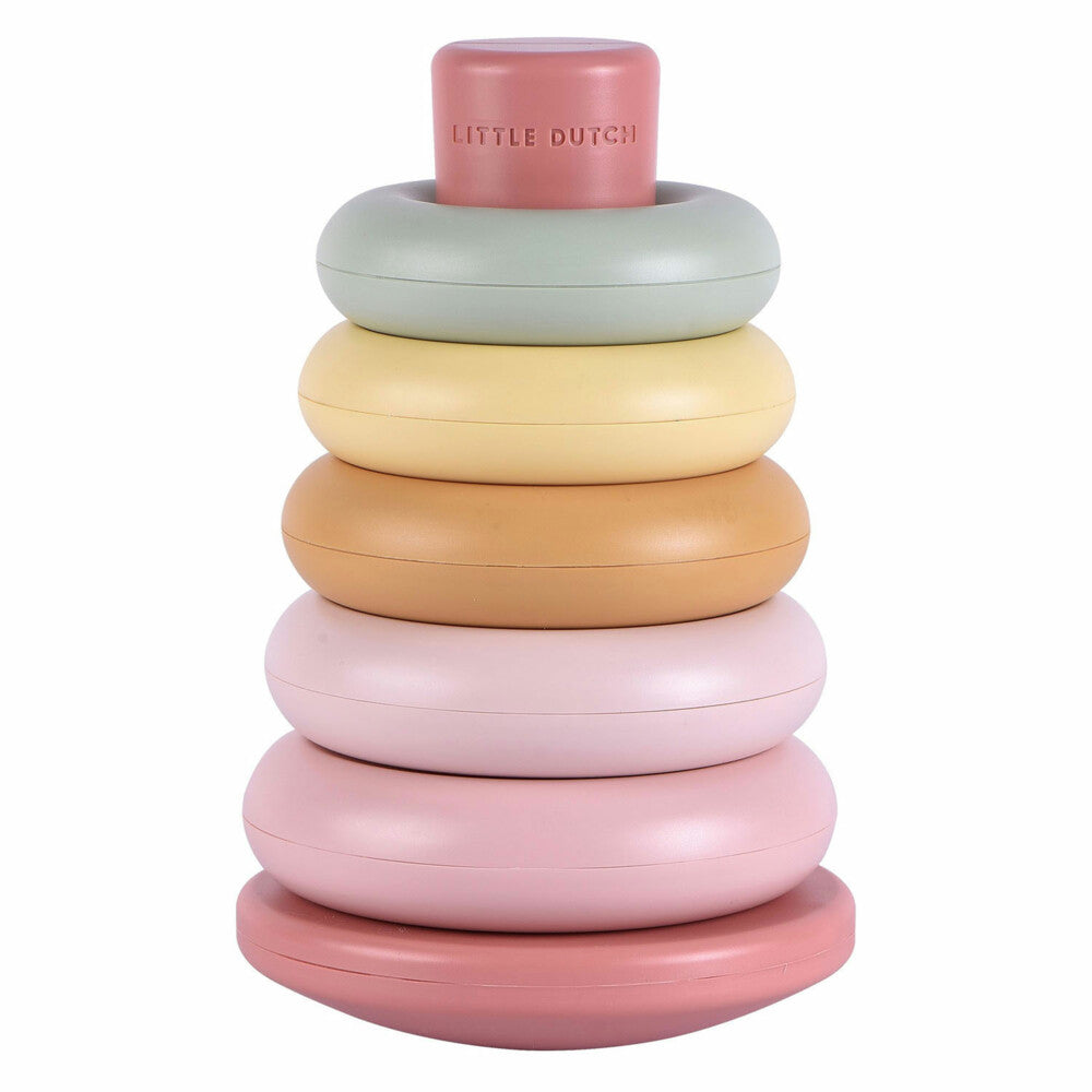 Little Dutch Pinottavat Renkaat/Rengaspyramidi Vaaleanpunainen