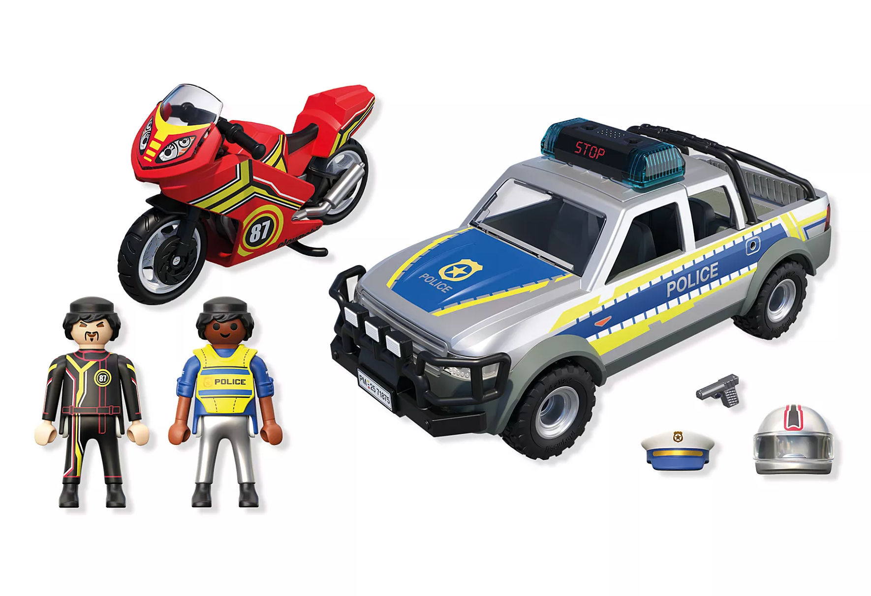 Playmobil City Action 71875 Poliisi Lava-auto ja Moottoripyörä