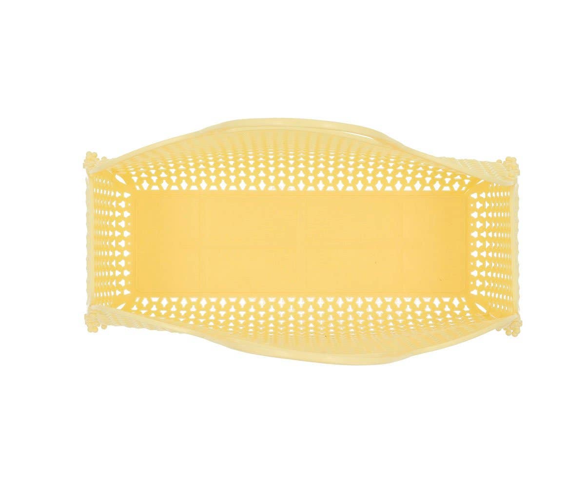 Retro Vintage Lasten Kori Keltainen