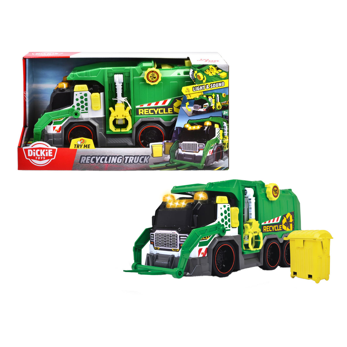 Simba Dickie Kierrätysauto 40 cm Äänillä ja Valolla