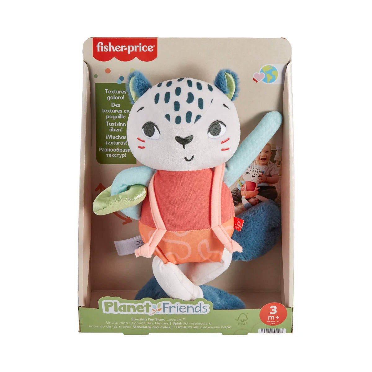 Fisher-Price Planet Friends Lumileopardi AKtiviteettipehmo