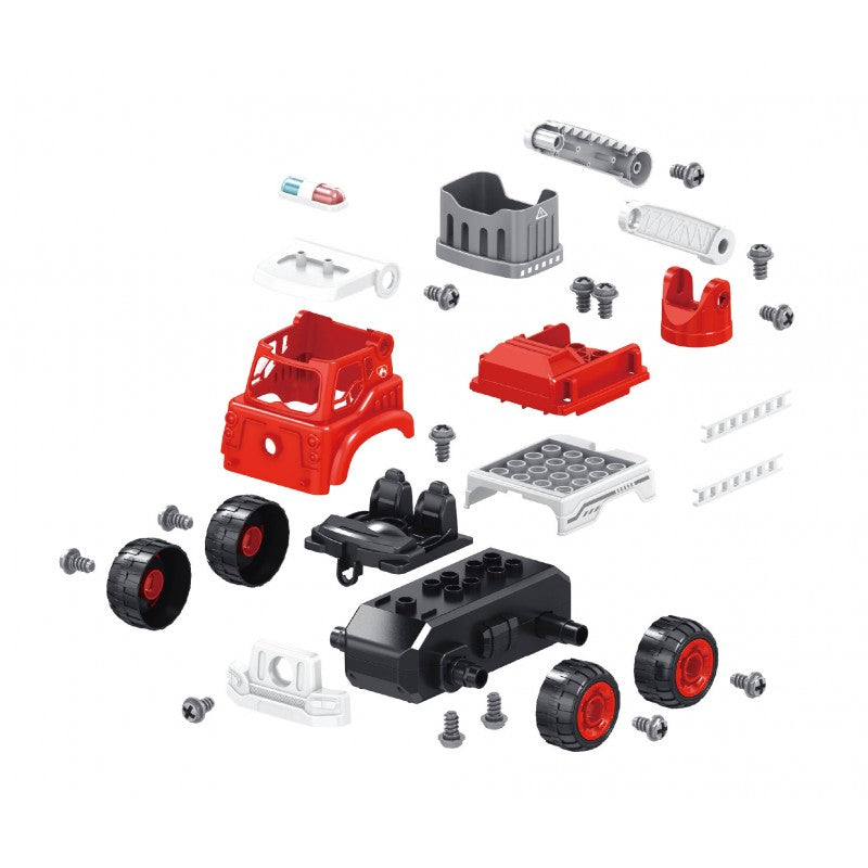 Buki Radio-Ohjattava 2 in 1 Rakennettava ja Radio Ohjattava Paloauto