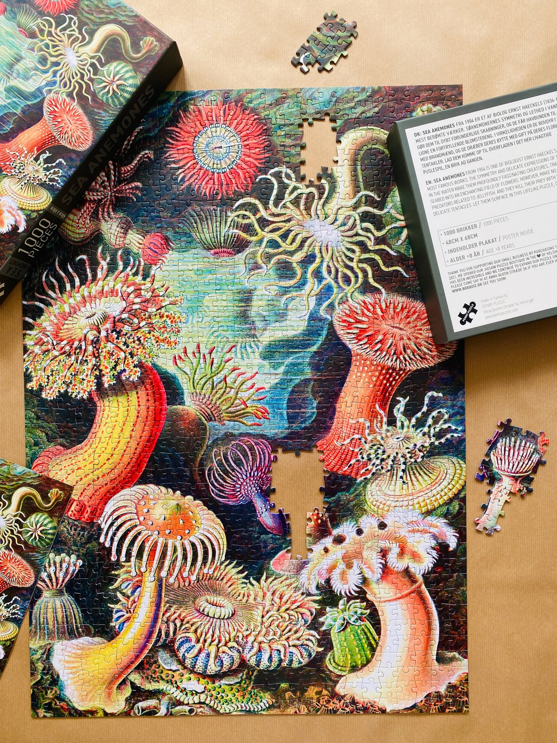 Penny Puzzle Sea Anemones 1000 Palan Vintage Palapeli