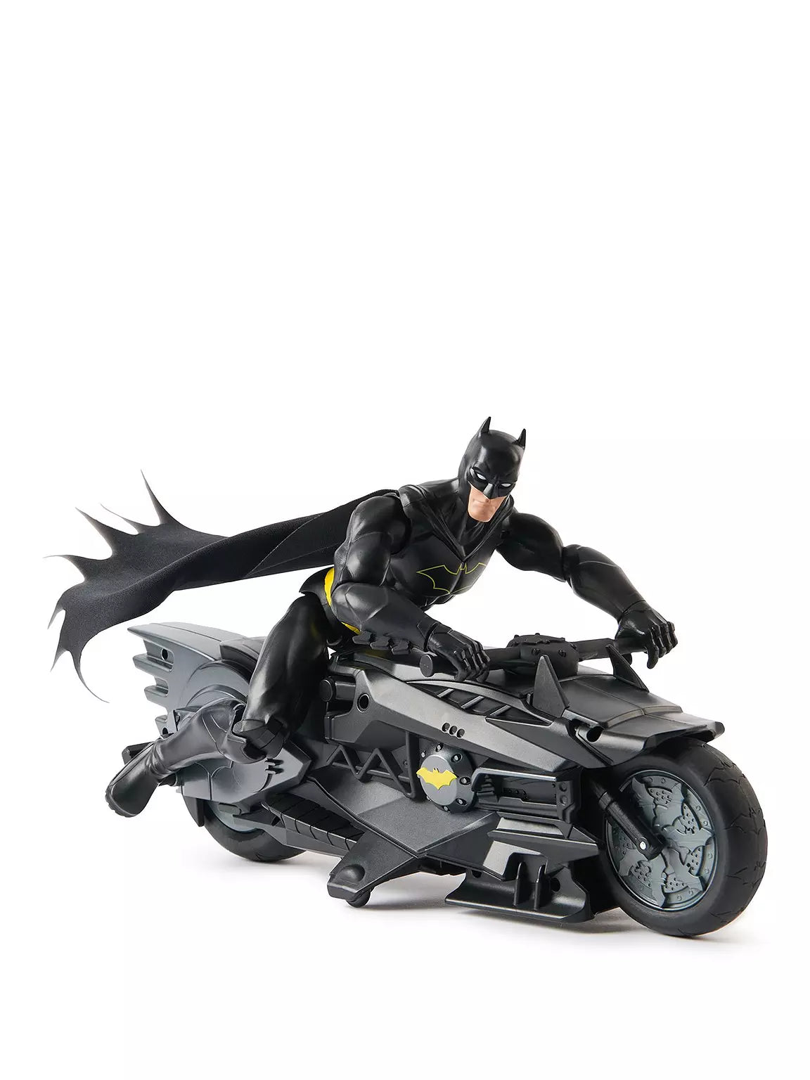 The Batman Stealth Batcycle RC Radio-Ohjattava Moottoripyörä ja Hahmo 30 cm