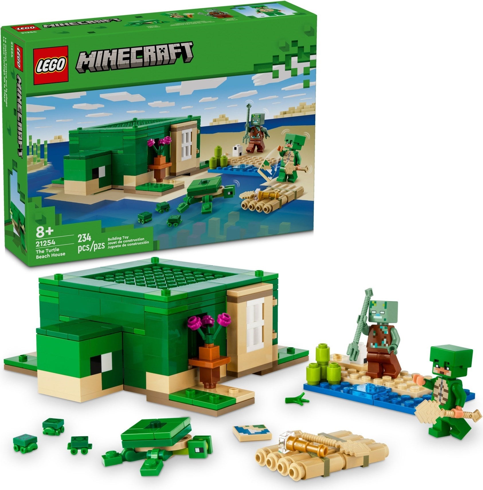 LEGO Minecraft 21254 Kilpikonnarannan Talo