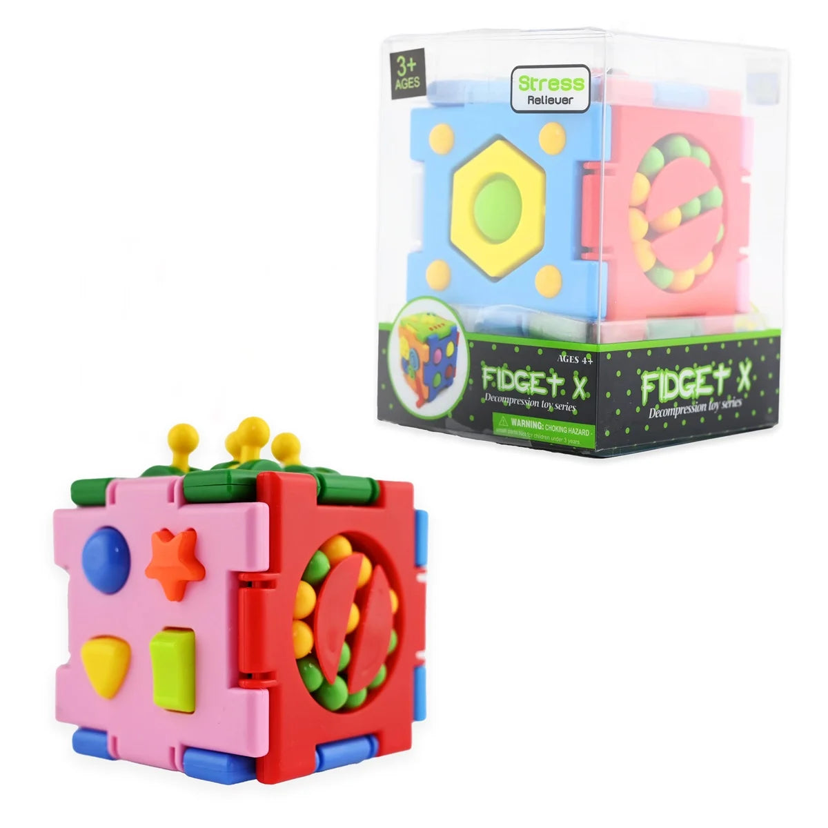 Monipuolinen Iso Fidget Kuutio