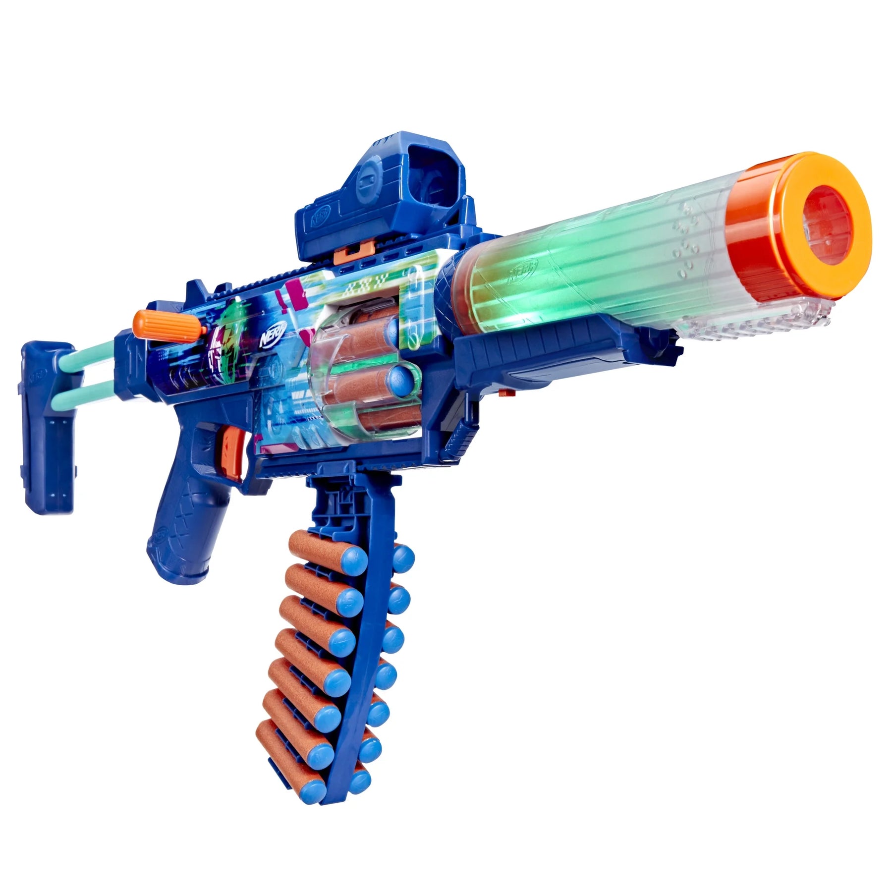 Nerf Loadout Blaster Cyberlight Ghost Vaahtoammusasesetti