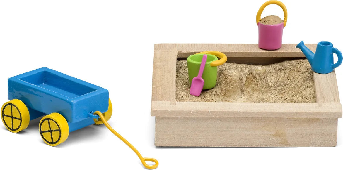 Lundby Nukkekodin Hiekkalaatikko ja Lelut
