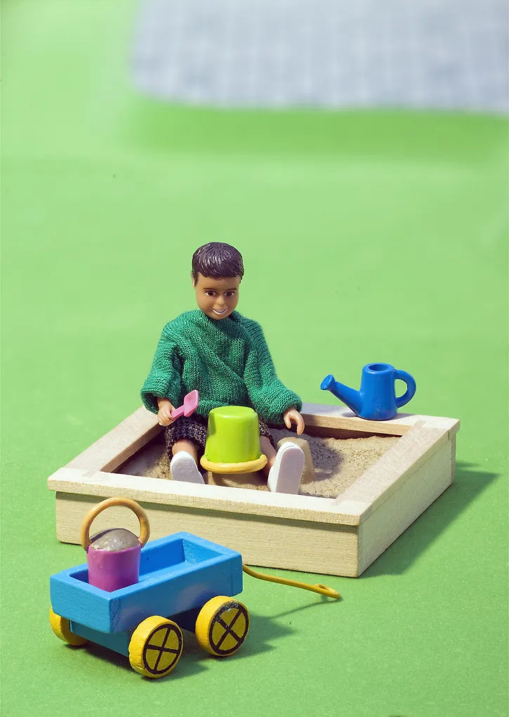 Lundby Nukkekodin Hiekkalaatikko ja Lelut