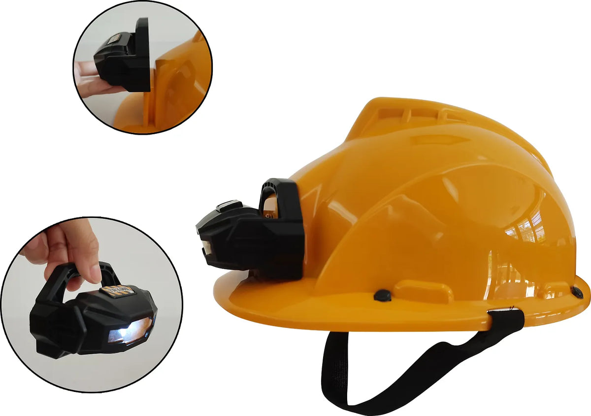 Power Tools Lasten Työkalukypärä Otsalampulla