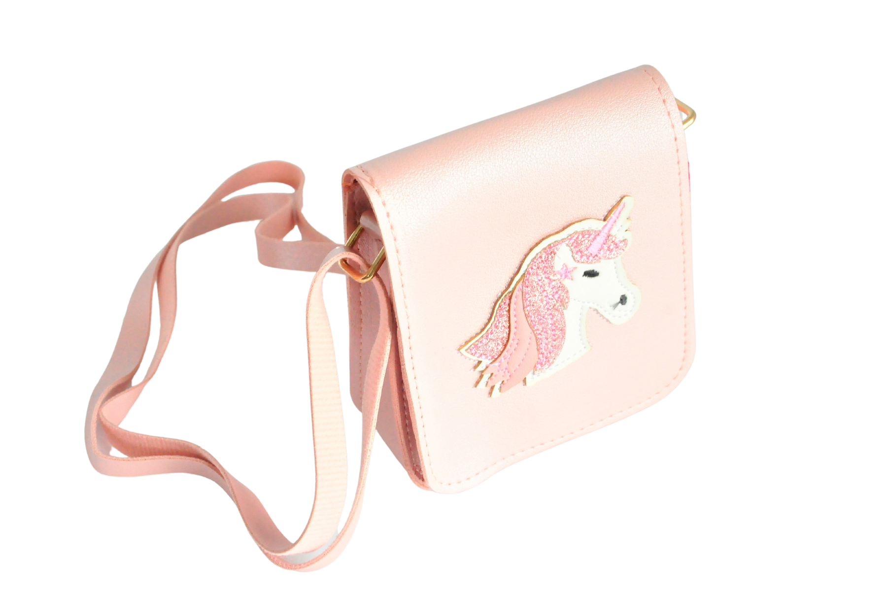 KiS Me Yksisarvinen Lasten Käsilaukku/ Olkalaukku Rosa Kiiltävä 12x11cm