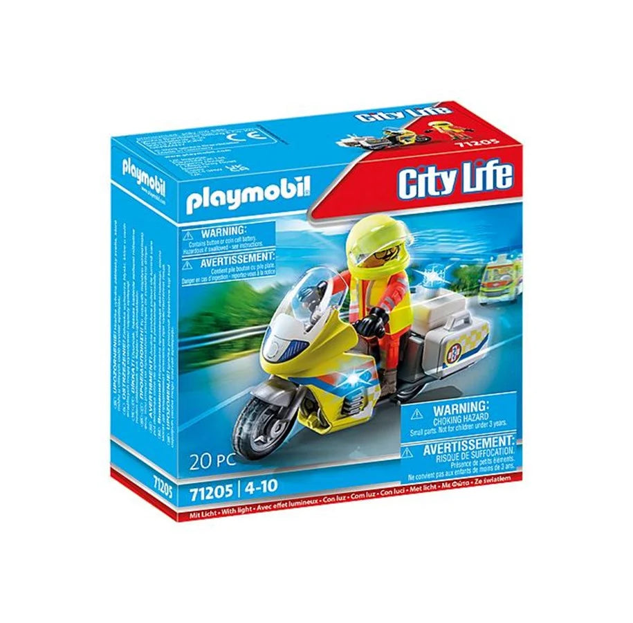 Playmobil 71205 Pelastusmoottoripyörä valoilla