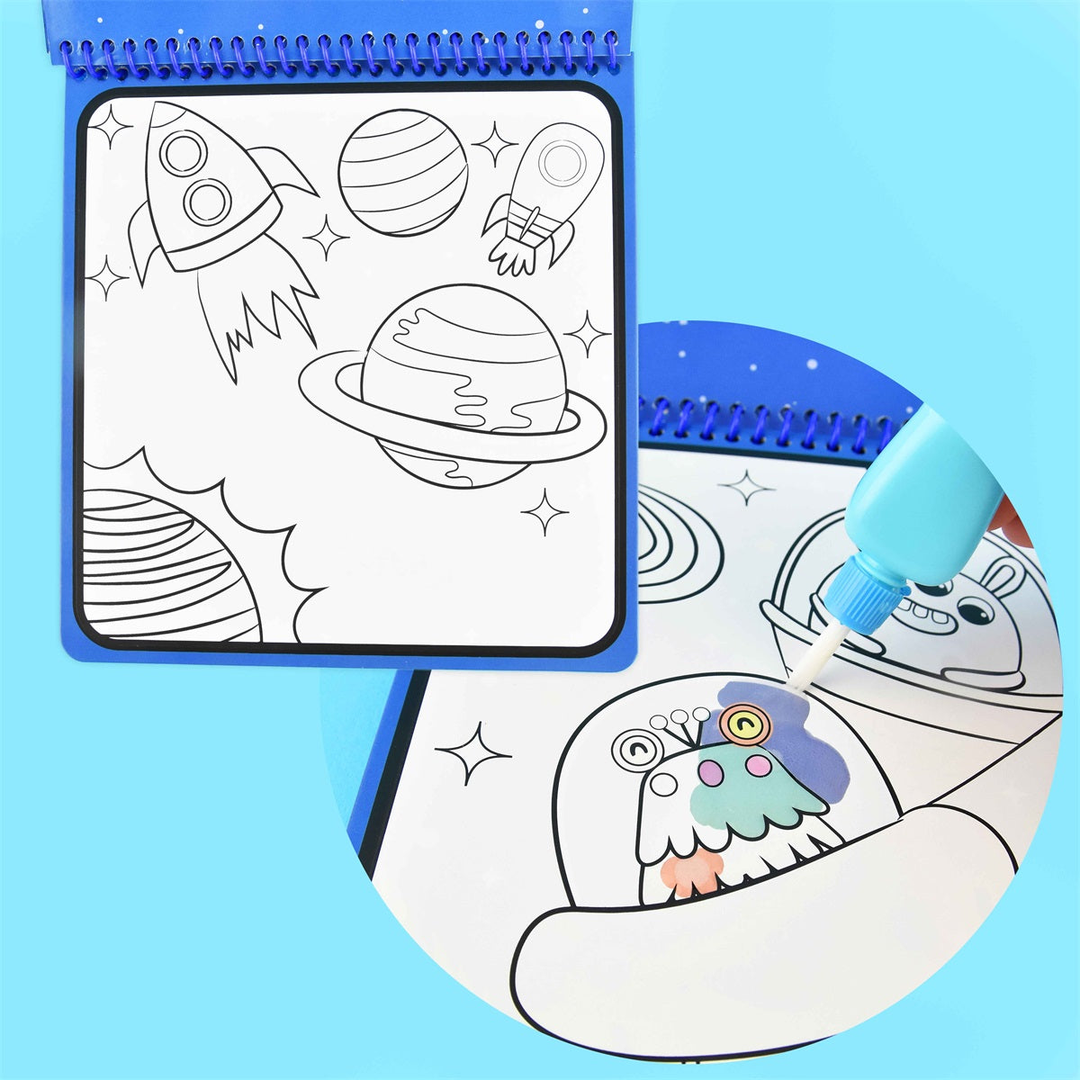 Vedellä Väritettävät Kuvat Avaruus