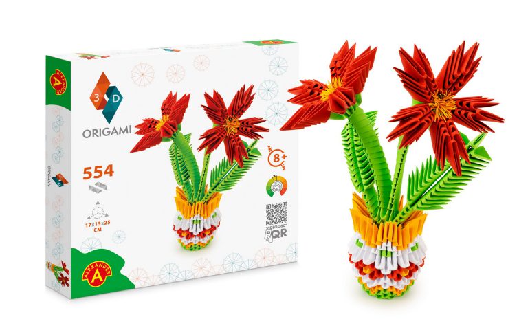 3D Origami Kukkaruukku