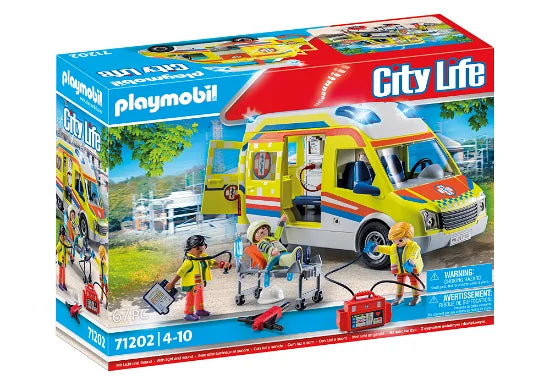 Playmobil 71202 Ambulanssi valoilla ja äänillä