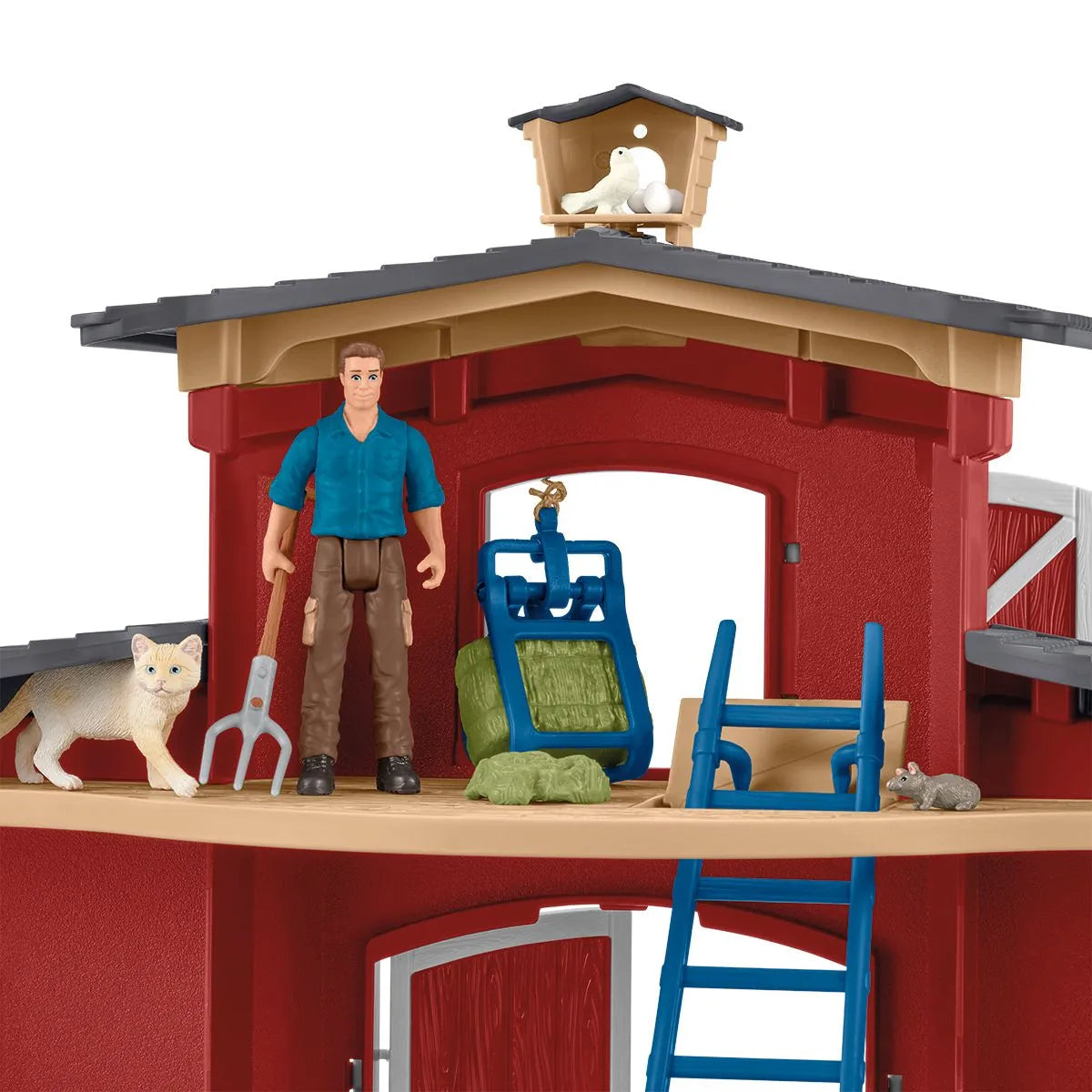 Schleich Farm World 42606 Punainen Maatila sekä Maatilan Eläimet
