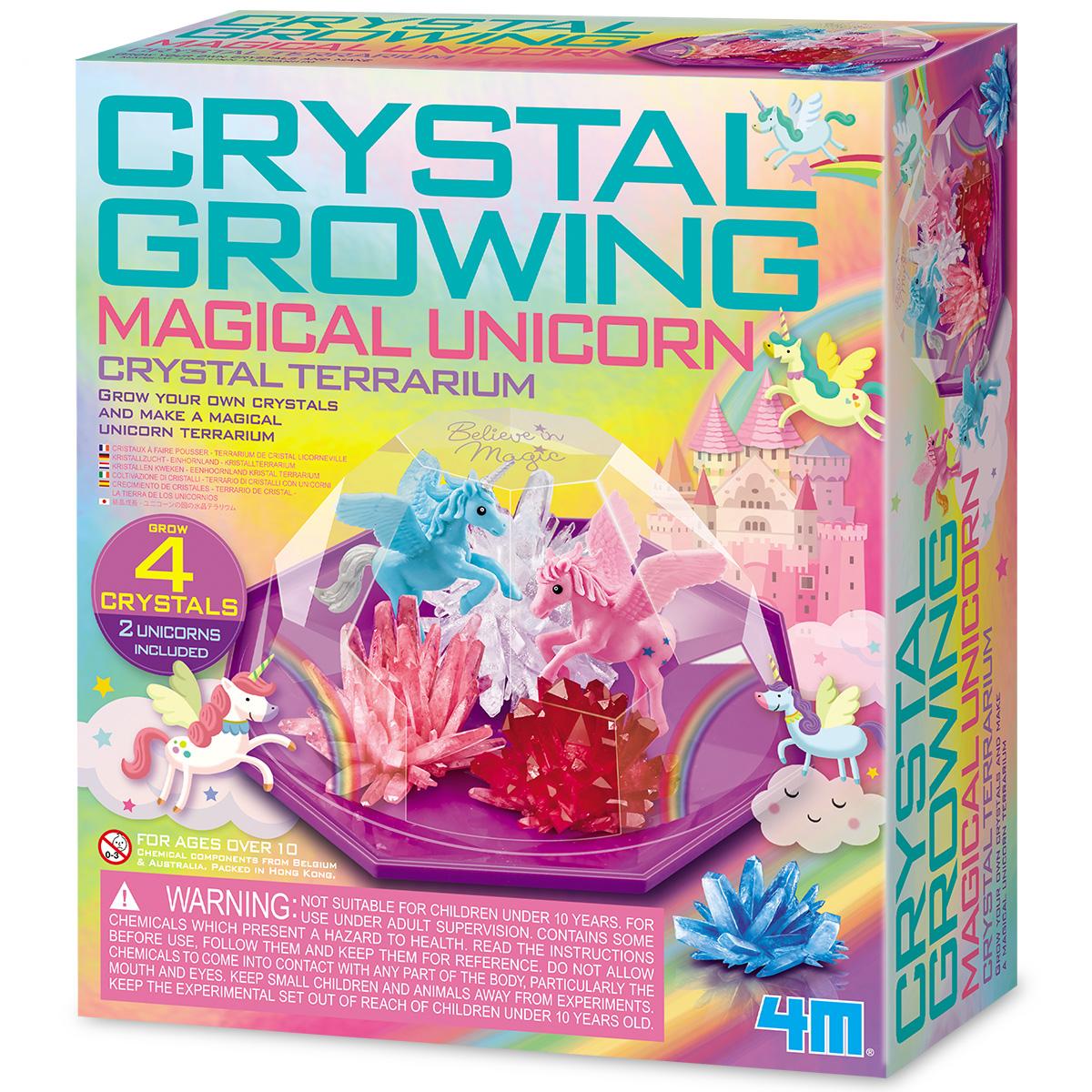 4M KidzLabs Crystal Growing Magical Unicorn Crystal Terrarium