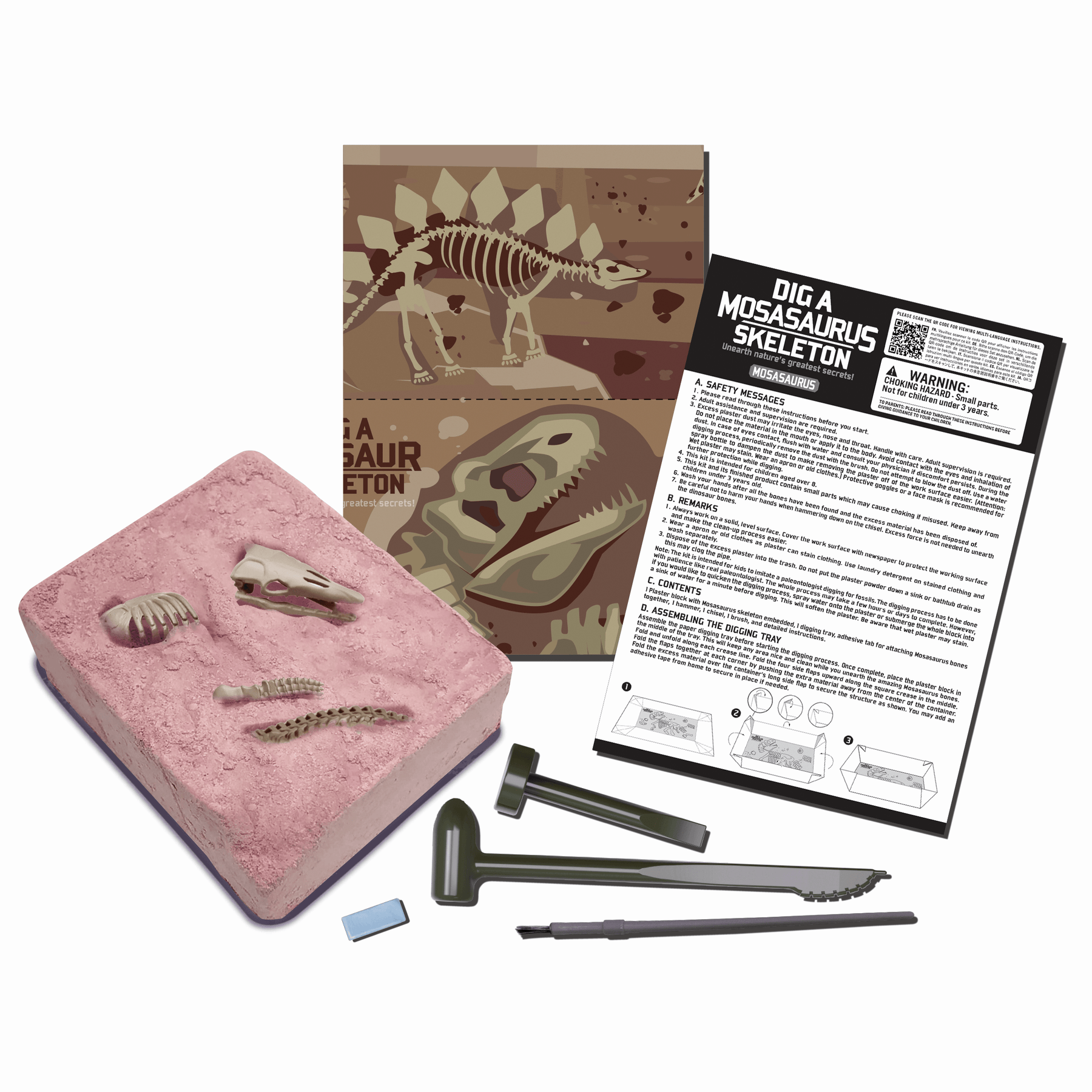 4M KidzLabs Mosasaurus Fossil Kaivaussetti