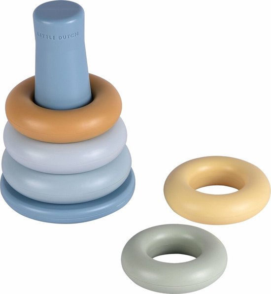 Little Dutch Pinottavat Renkaat/Rengaspyramidi Vaaleansininen