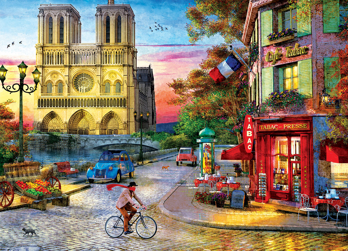 Eurographics 1000 Palan Palapeli Notre Dame Sunset