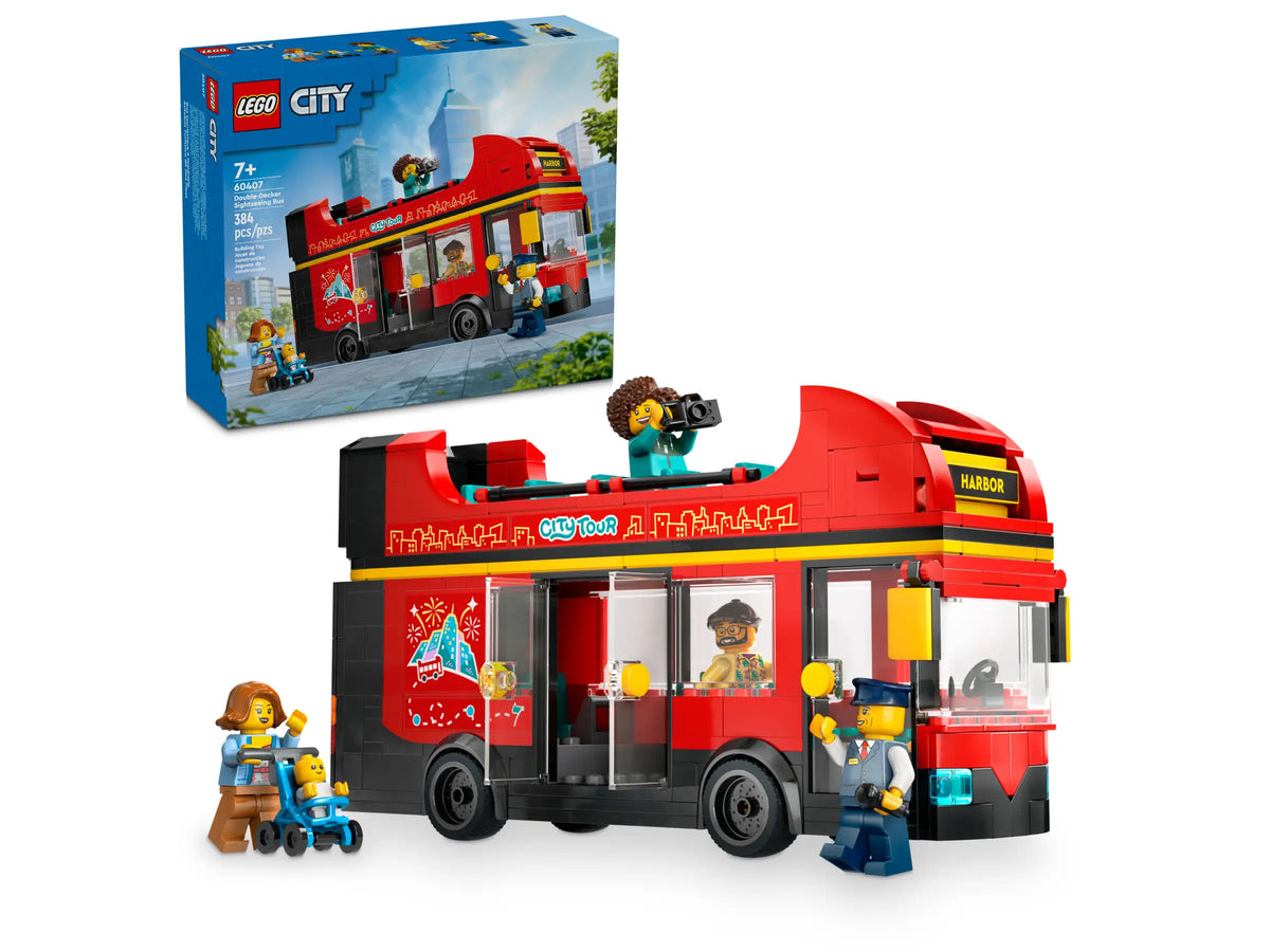 LEGO City 60407 Punainen Kaksikerroksinen Turistibussi