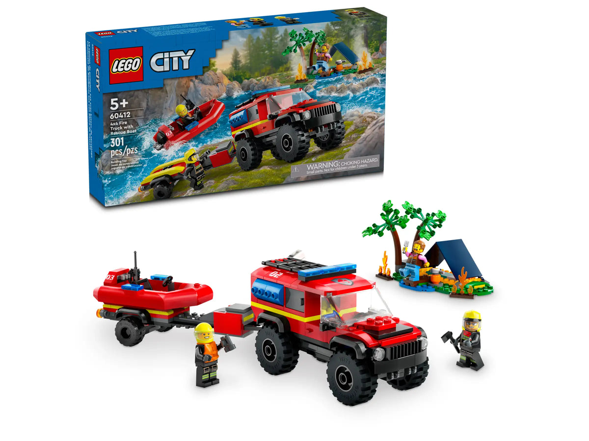 LEGO City 60412 Nelivetopaloauto ja Pelastusvene