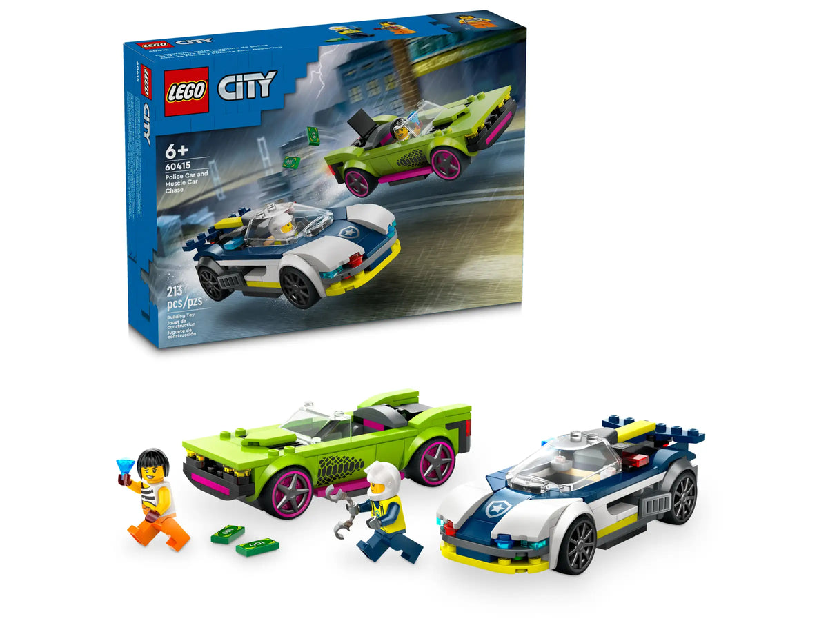 LEGO City 60415 Poliisiauto ja Muskeliauton Takaa-ajo