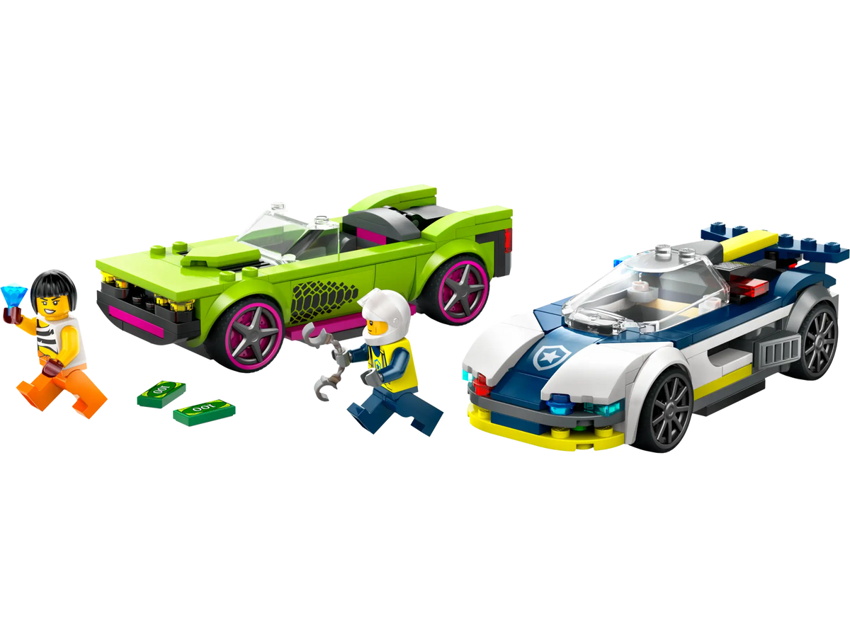 LEGO City 60415 Poliisiauto ja Muskeliauton Takaa-ajo