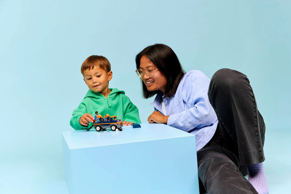 LEGO City 60491 Moottoripyörän Kuljetusauto