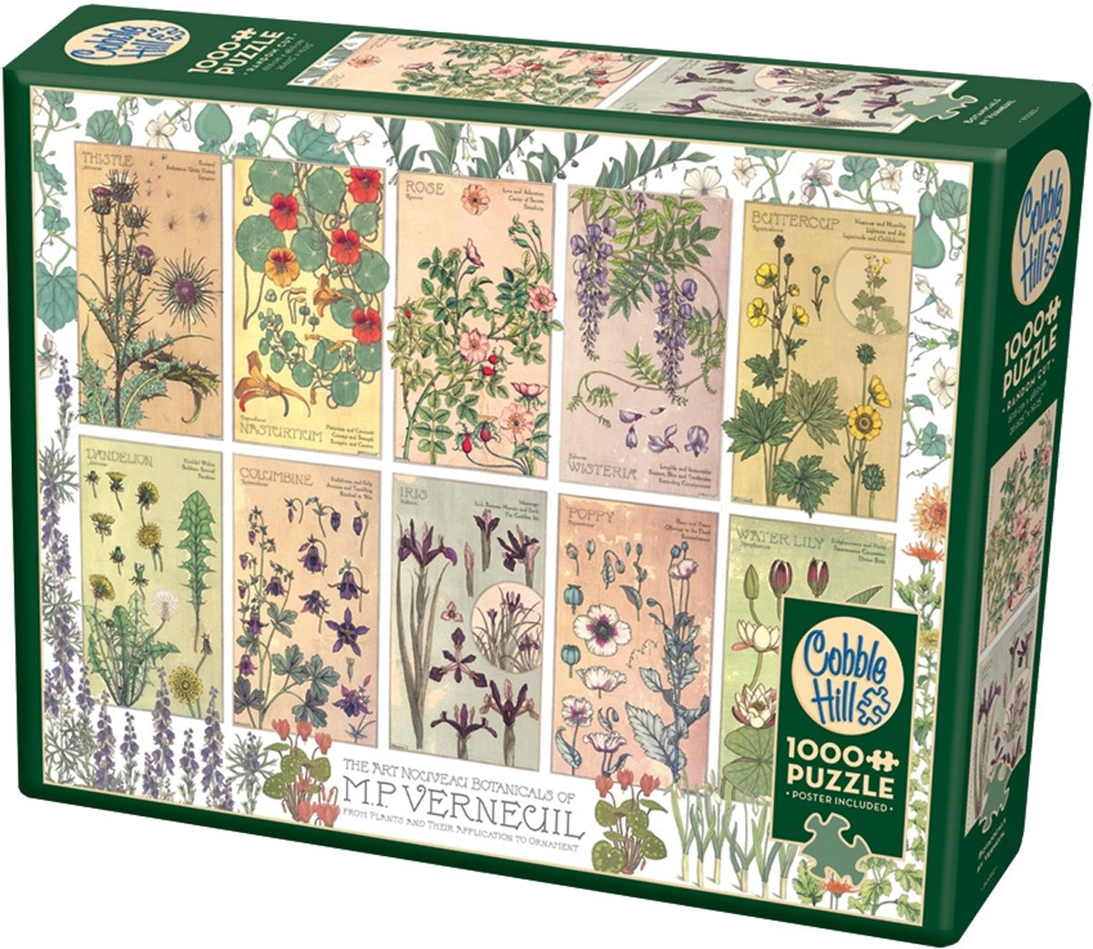 Cobble Hill 1000 Palan Palapeli Botanicals by Verneuil