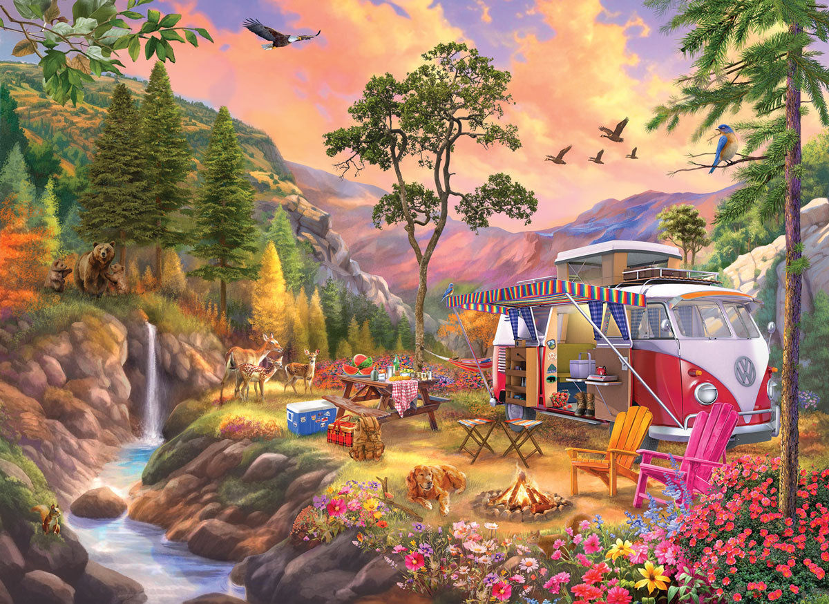 Eurographics 1000 Palan Palapeli WV Bus Camper's Paradise