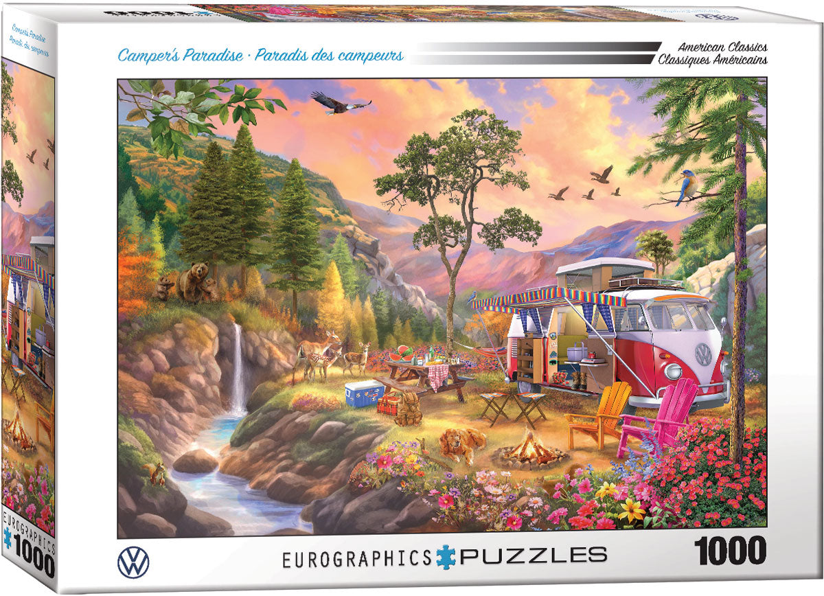 Eurographics 1000 Palan Palapeli WV Bus Camper's Paradise