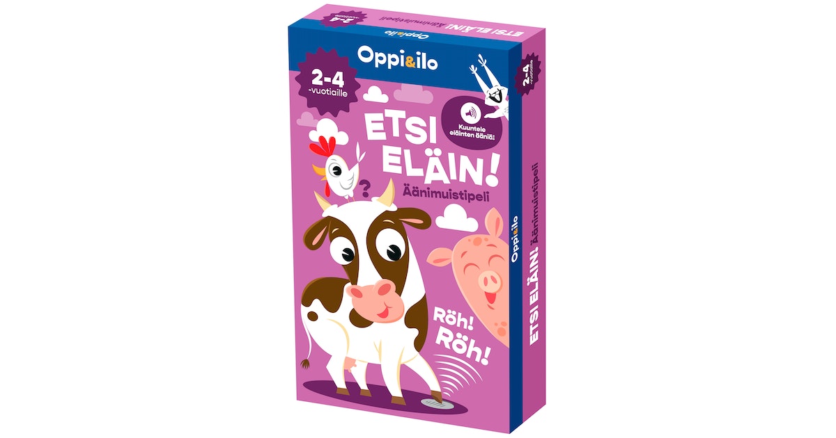 Oppi ja Ilo ETSI ELÄIN! Äänimuistipeli