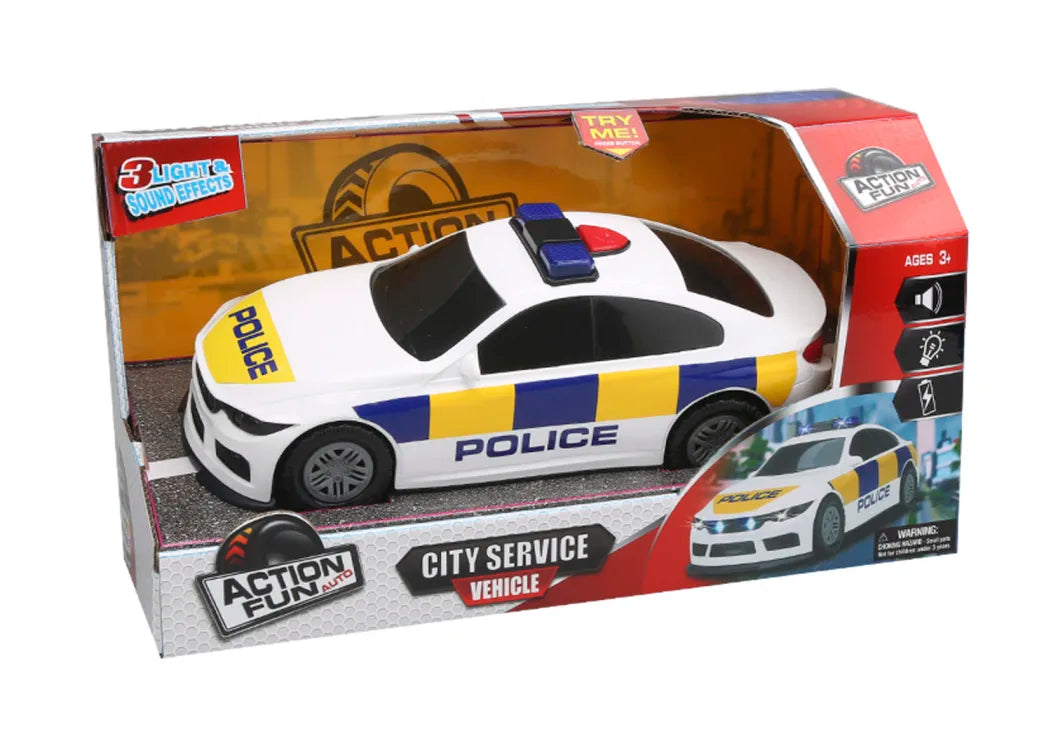 Action Fun Poliisiauto Kitkamoottorilla, Valolla ja Äänillä
