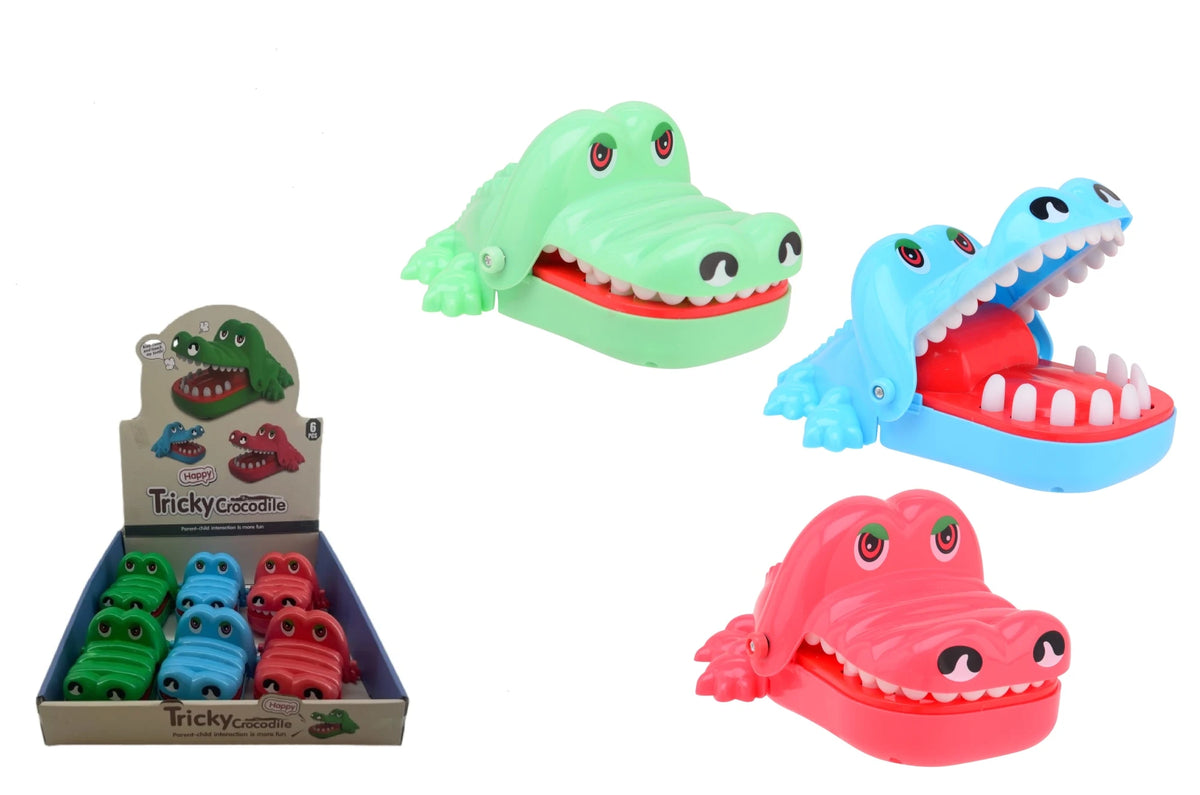 Haukkaava Krokotiili Peli 15 cm Lajitelma