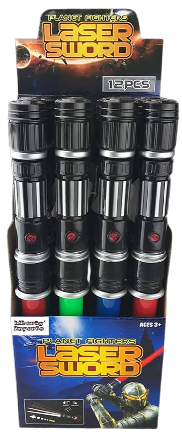 Planet Fighters Valomiekka 84 cm Äänillä Lajitelma