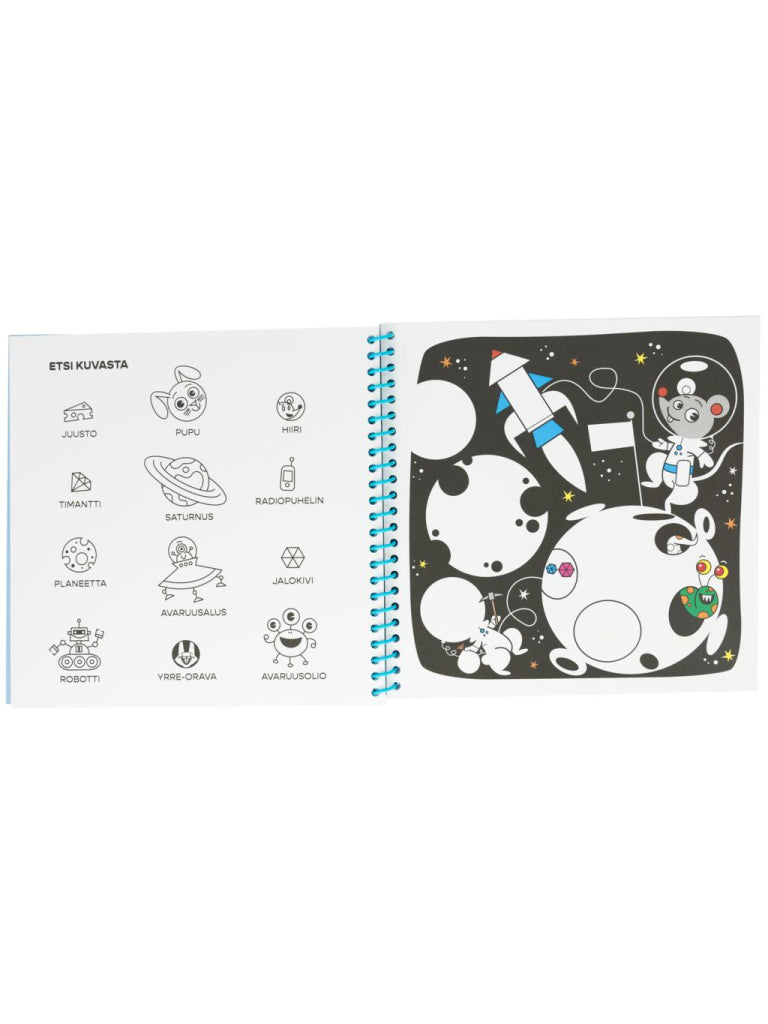 Oppi ja Ilo Taikaväritys Eläinmaailma Puuhakirja