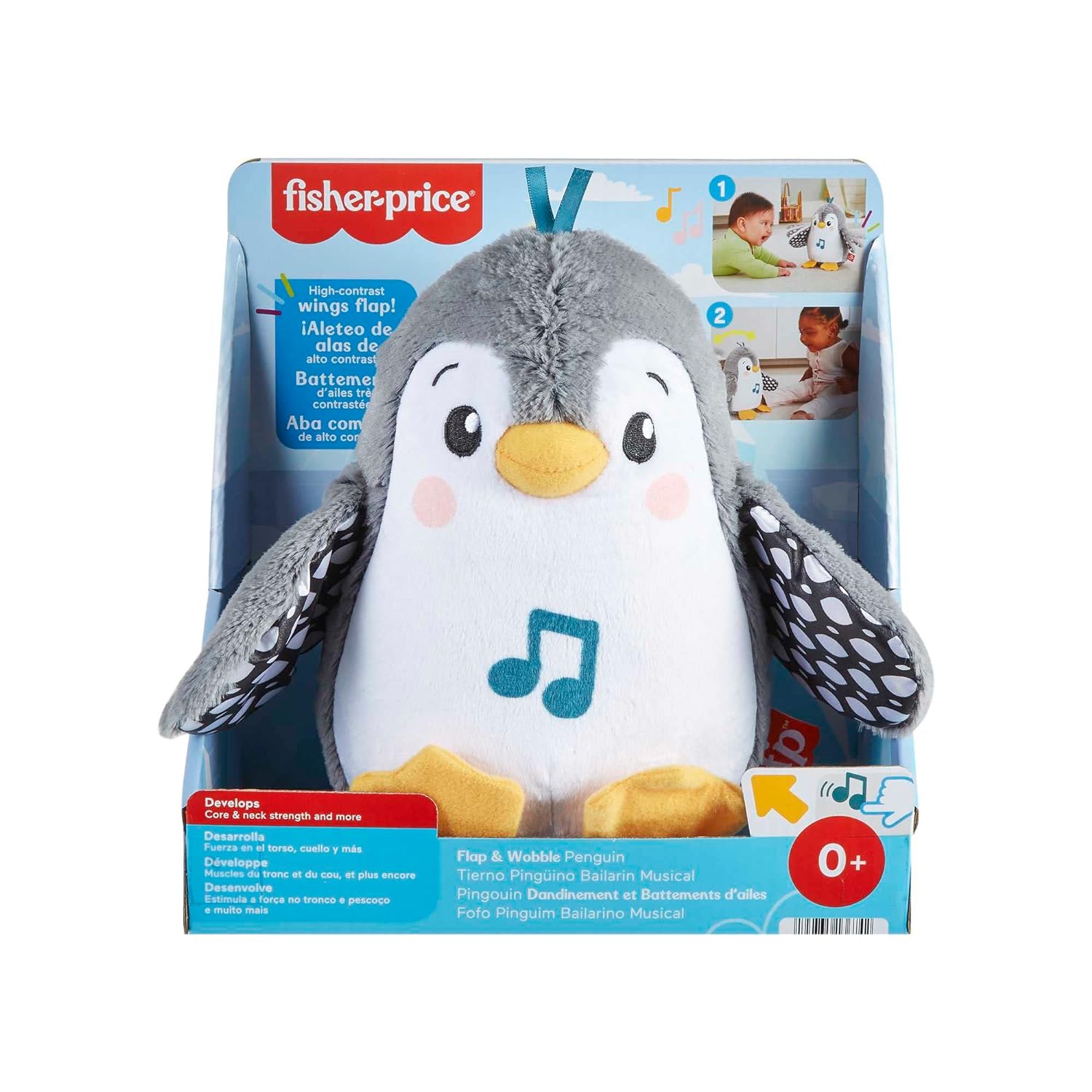 Fisher-Price Flap ja Wobble Pingviini Äänellä'