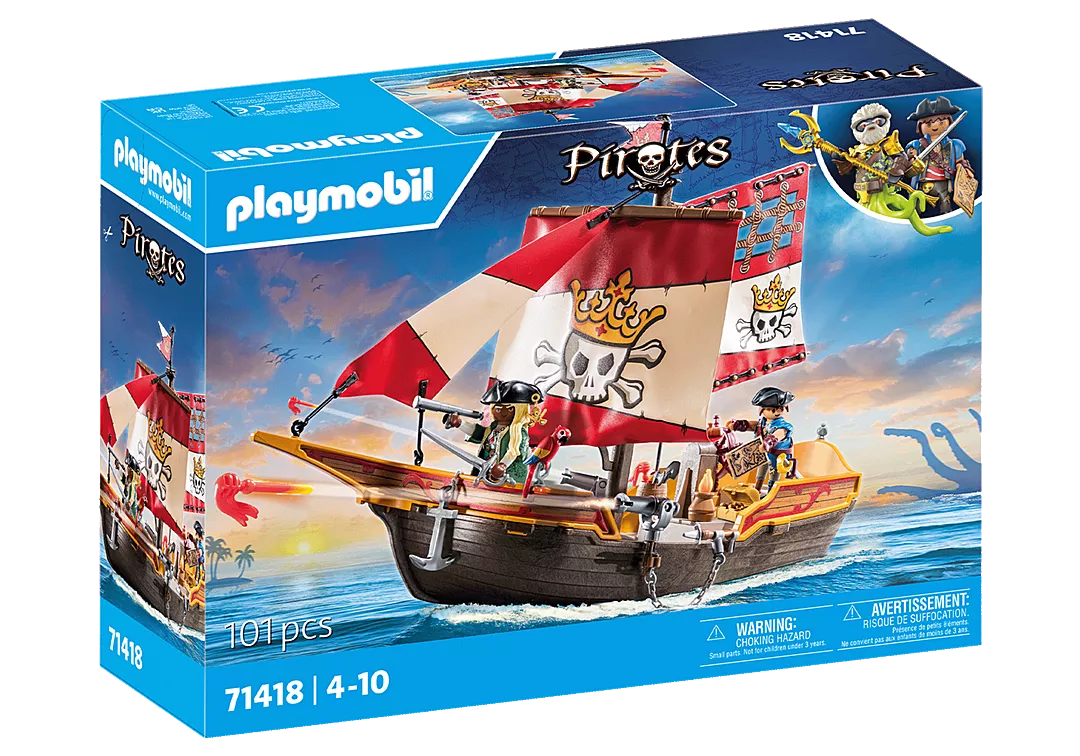 Playmobil Pirates 71418 Merirosvolaiva