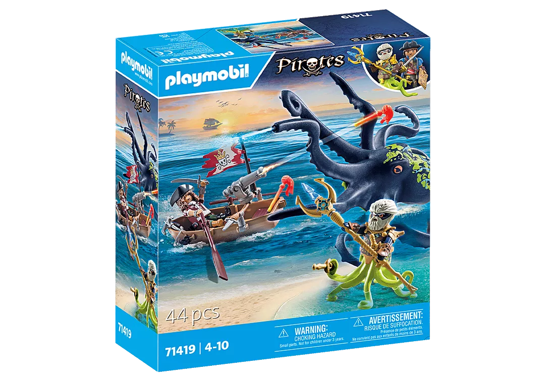 Playmobil Pirates 71419 Taistelu Mustekalaa vastaan