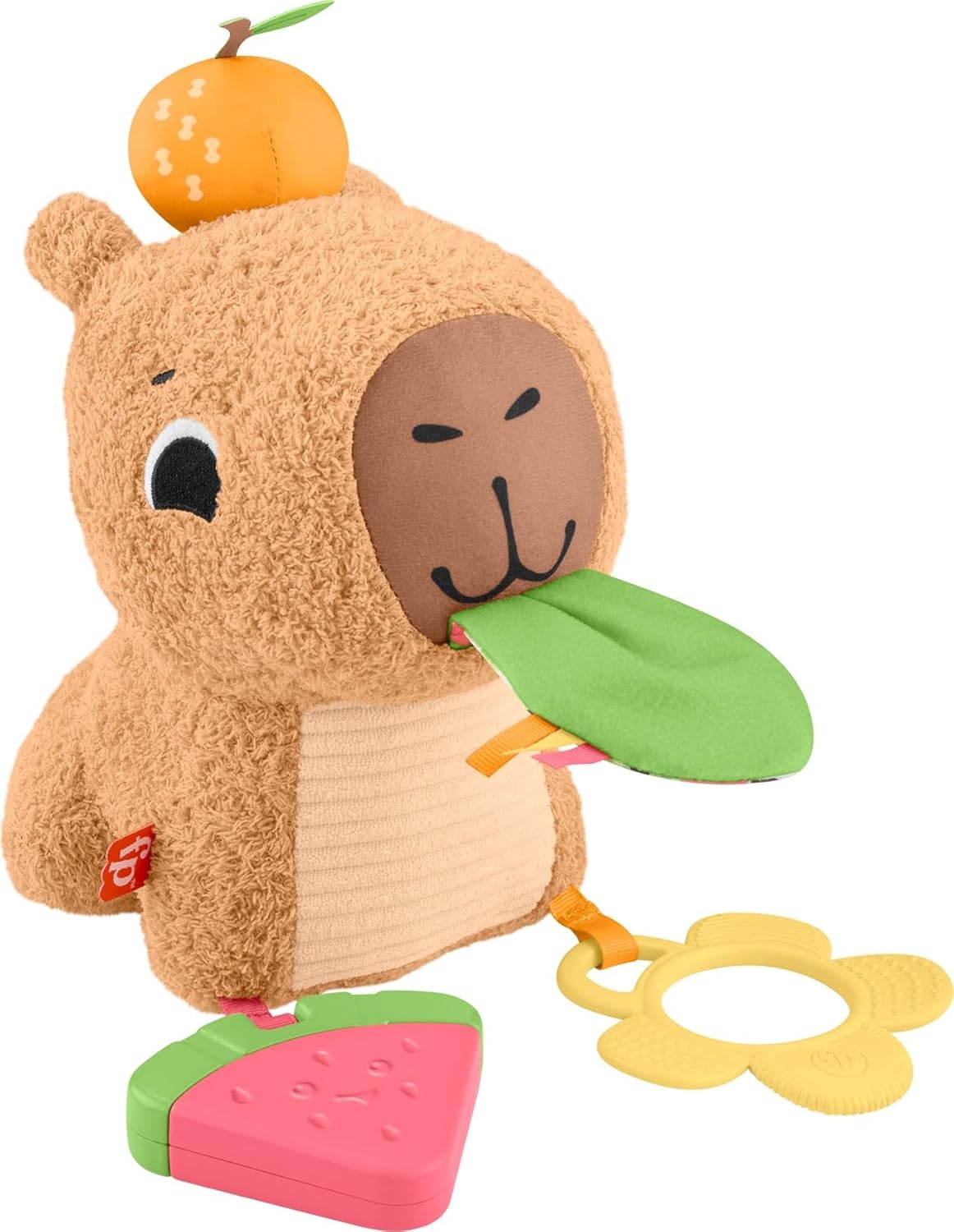 Fisher-Price Sensimals Snuggle Snacky Cabybara Aktiviteettipehmolelu