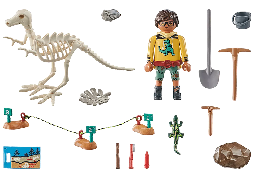 Playmobil Dinos 71527 Arkeologinen Kaivaus Dinosauruksen Luuranko