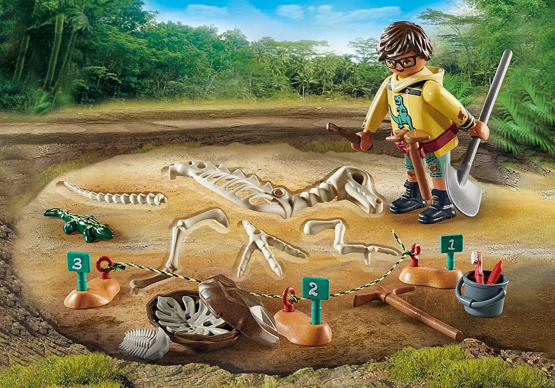 Playmobil Dinos 71527 Arkeologinen Kaivaus Dinosauruksen Luuranko