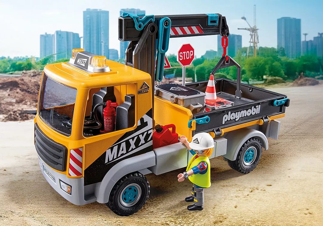 Playmobil Action Heroes 71750 Työmaa Kuorma-auto ja Tarvikkeet