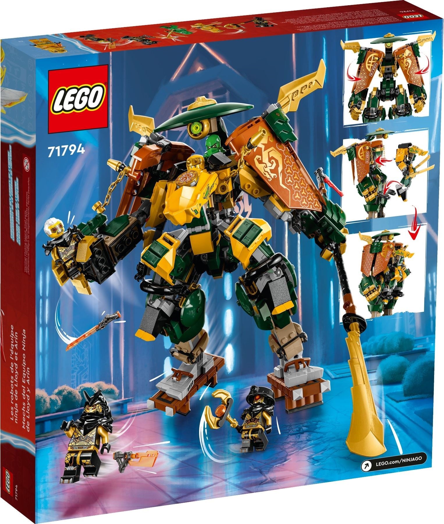 LEGO Ninjago 71794 Lloydin ja Arinin Ninjatiimin Robottiasut
