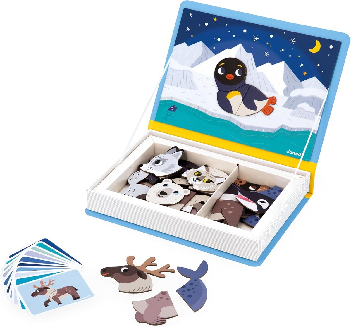 Janod Magneettikirja Napapiirin Eläimet