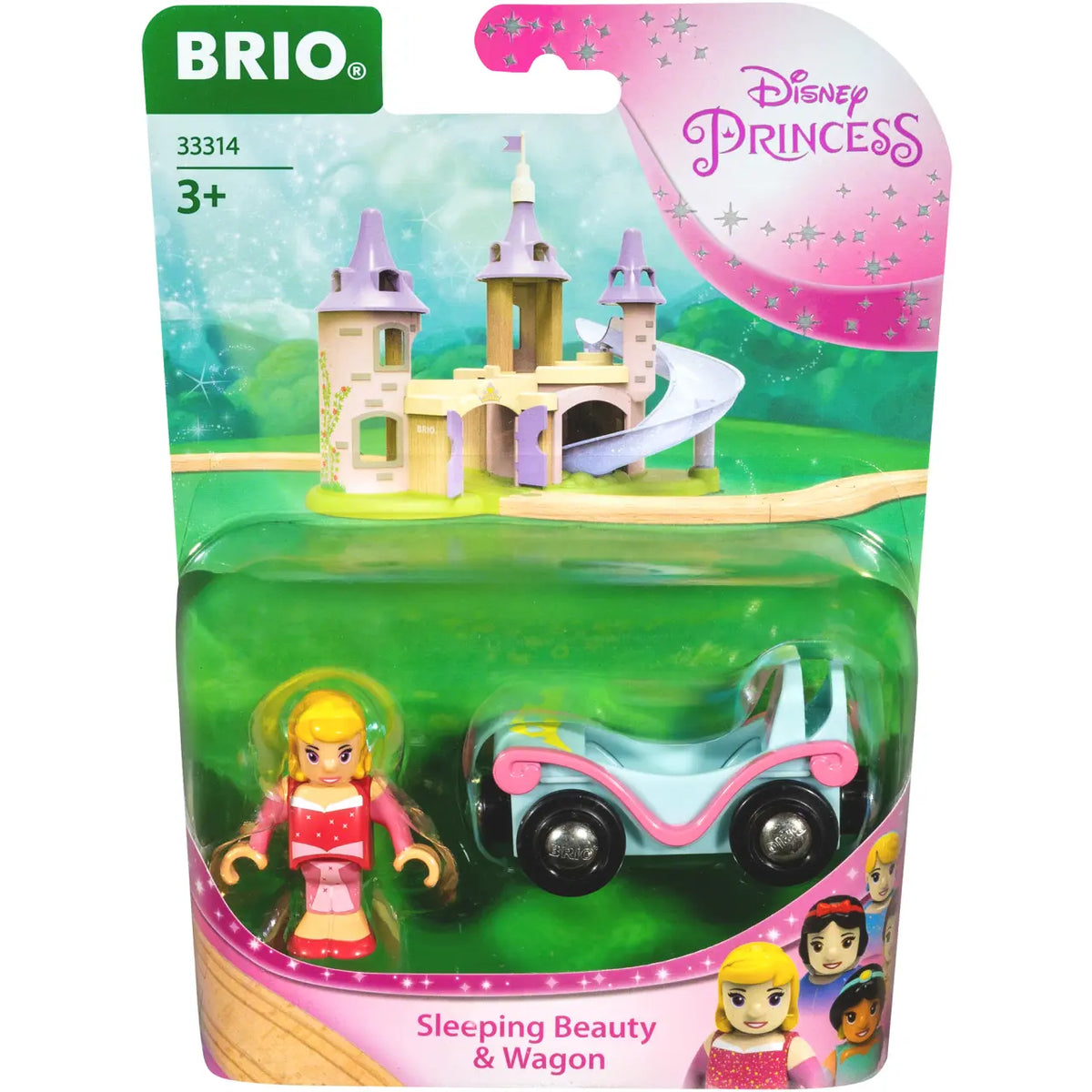 Brio Puujunarata Disney Princess 33314 Prinsessa Ruusunen ja Junavaunu